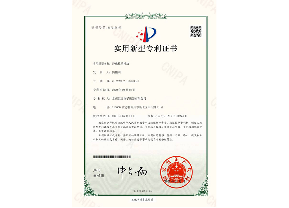靜(jing)載(zai)稱重(zhong)糢(mo)塊