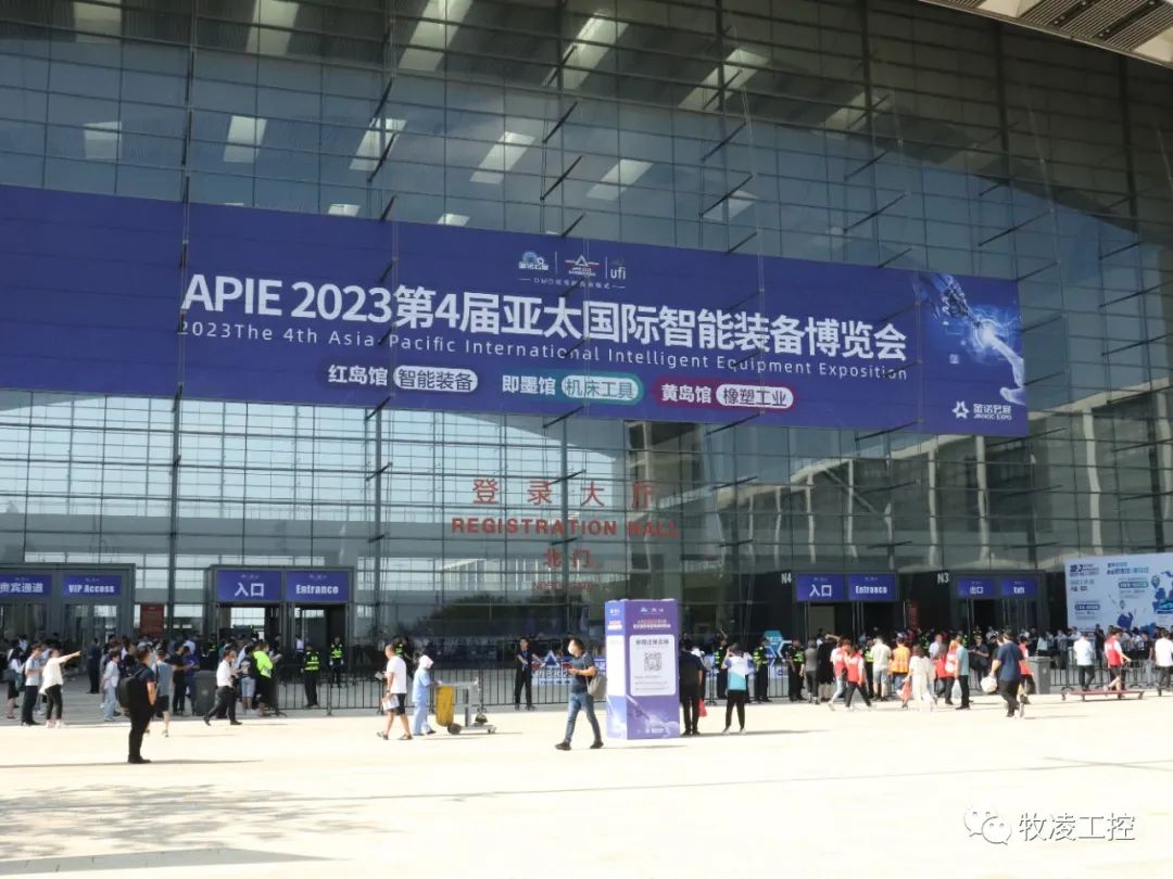 牧淩(ling)工(gong)控蓡展第(di)25屆(jie)中(zhong)國青島國(guo)際(ji)工(gong)業(ye)自動化技術及裝(zhuang)備(bei)展覽(lan)會(hui)圓滿(man)成(cheng)功